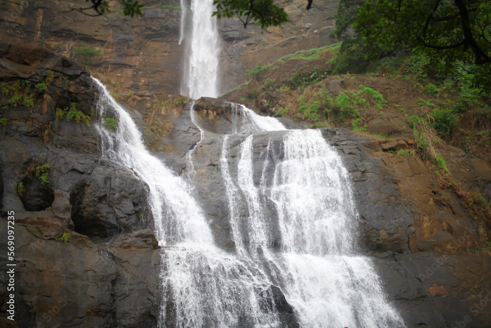 curug cikanteh (cikanteh waterfall) One Of beautiful waterfalls at Ciletuh Geopark, Sukabumi, West Java Indonesia curug cikanteh (cikanteh waterfall) One Of beautiful waterfalls at Ciletuh Geopark, Sukabumi, West Java Indonesia