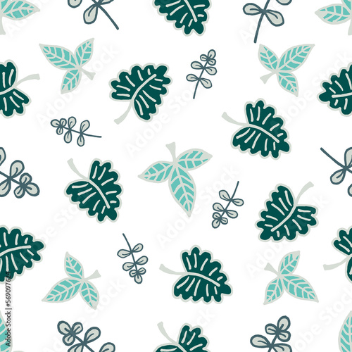 Colorful Leaves Seamless Pattern background wallpapers