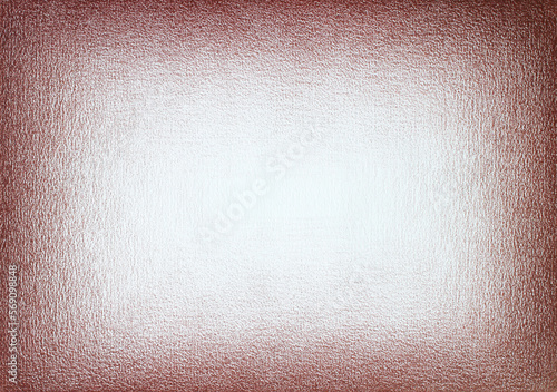 Hand drawn brown painted gradient frame on white paper texture background. Use Canson Fine Face Paper 100 Pounds A5 with Havanna Brown 45 Renaissance Artists' Coloured Pencil photo