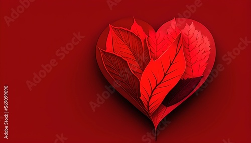 heart shaped leaves, love n...