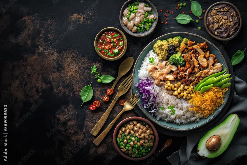 Delicious Asian Vegan Rice Recipes: Sushi Bowl, Poke, Chickpeas Masala, and More!. Generative AI