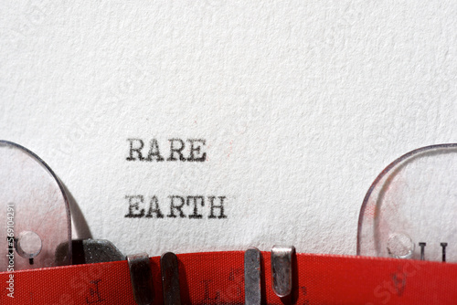 Rare earth text