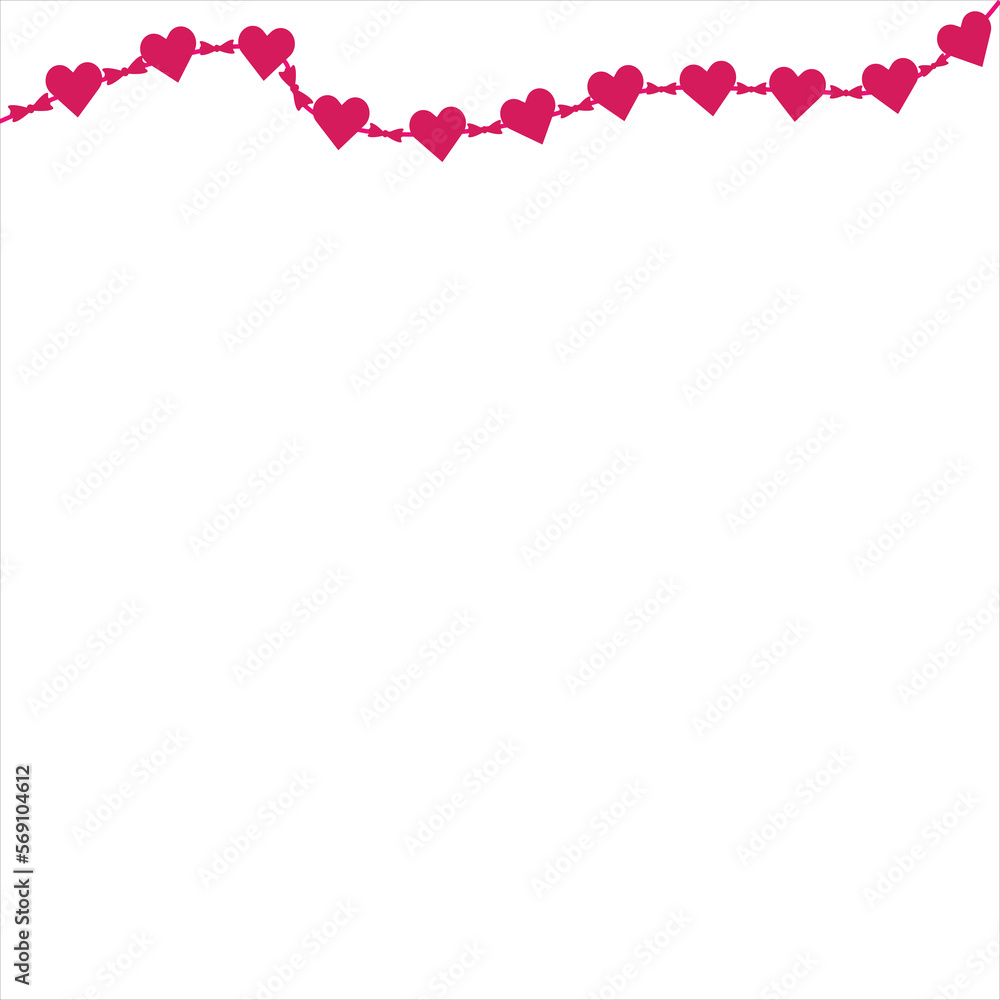 Hearts Hanging Vector Hearts Hanging Vector