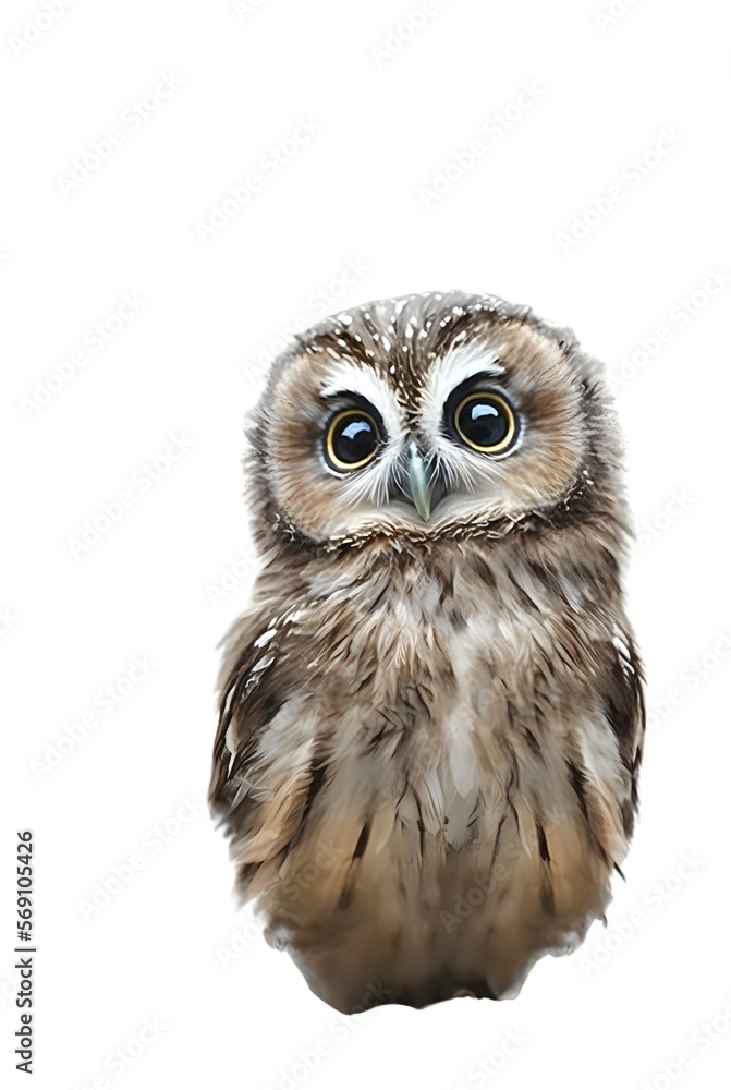 Naklejka premium 3D Animal Character From, Color Style in white background with Nursery Concept Design, Color Safari, Generative Ai