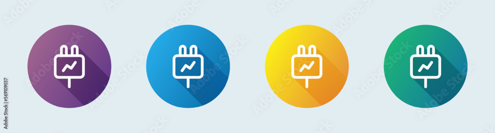 Connect line icon in flat design style. Connection signs vector illustration. Connect line icon in flat design style. Connection signs vector illustration.