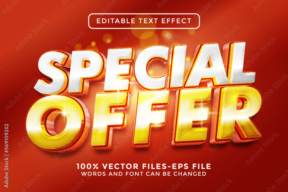 Special Offer Editable Text Effect