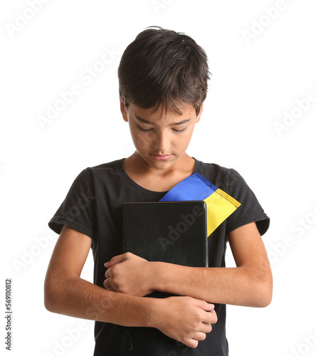 Little boy with Holy Bible ...