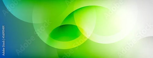 Light geometric abstract background with lines, circles
