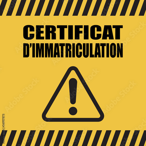 Logo certificat d'immatriculation.