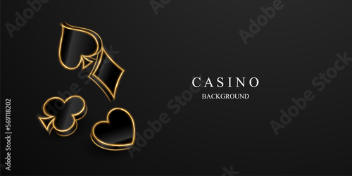Casino background, luxury background vector illustration
