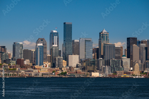 Seattle Waterfront Taken From A Ferry Boat © Cavan