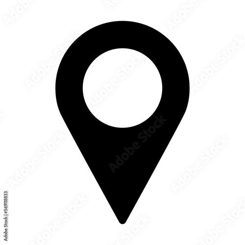 Location pin icon. Map pin place marker. Vector illustration