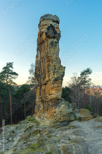 Fascinating rock formations in the Klusberge near Halberstadt in Germany © thorstenstark