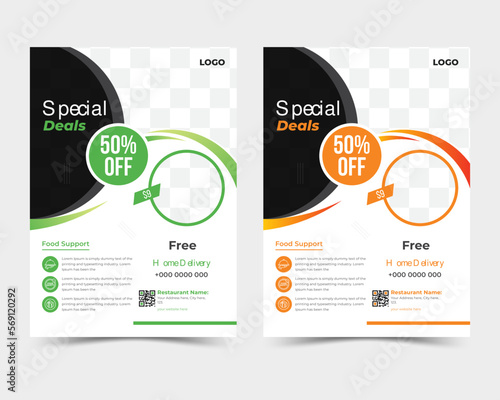Modern food design template
