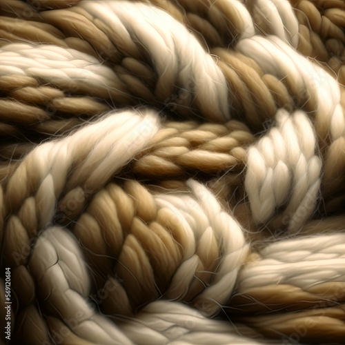 Wool illustration. Cotton texture.