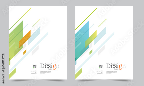 Cover design for annual report and business catalog, magazine, flyer or booklet. Brochure template layout. A4 cover vector EPS-10