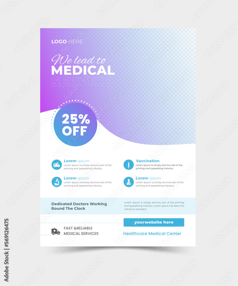 Fototapeta premium Medical Flyer Design
