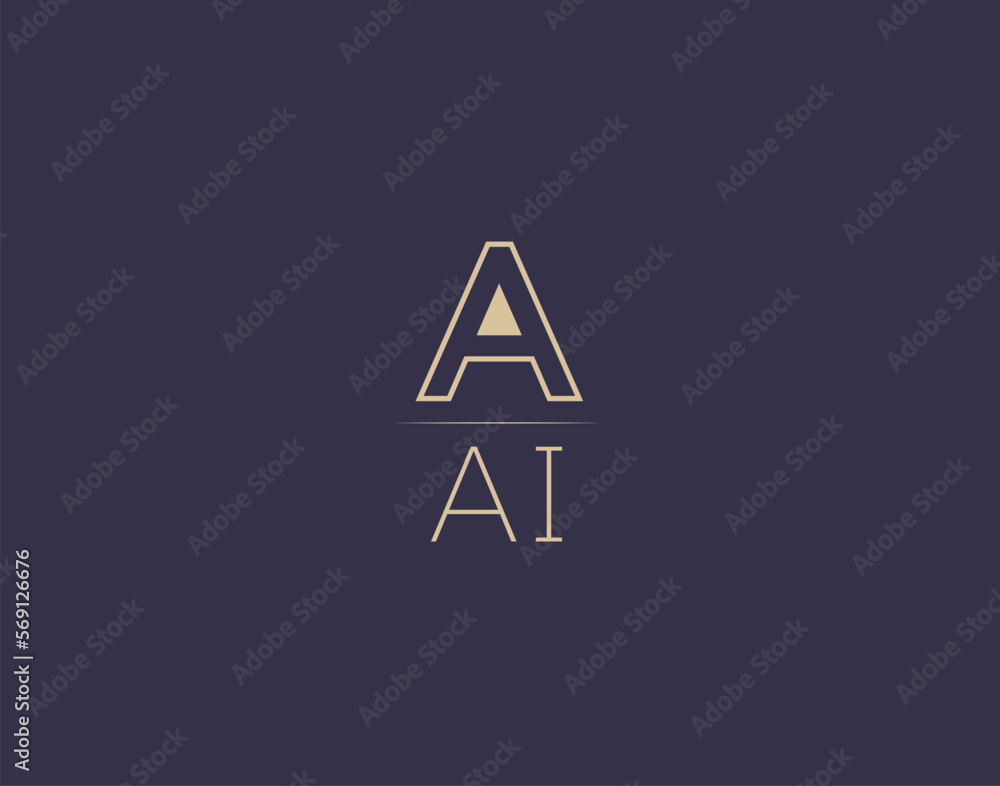 AAI letter logo design modern minimalist vector images AAI letter logo design modern minimalist vector images