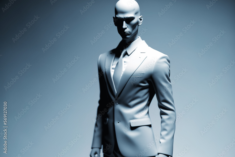 Businessman portrait. Generative AI illustration Businessman portrait. Generative AI illustration