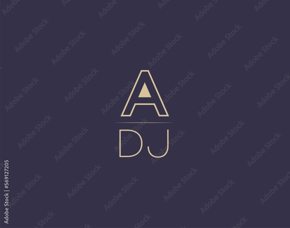 ADJ letter logo design modern minimalist vector images ADJ letter logo design modern minimalist vector images