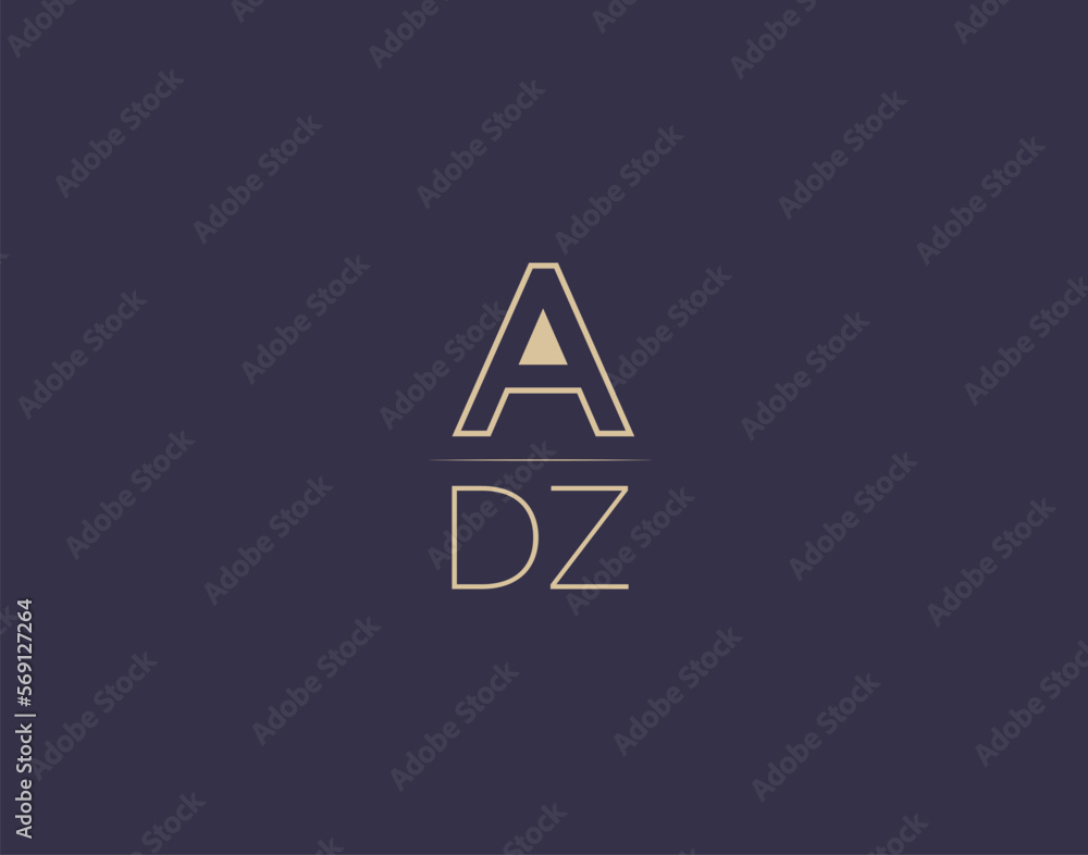 ADZ letter logo design modern minimalist vector images ADZ letter logo design modern minimalist vector images