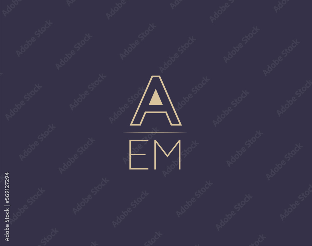 AEM letter logo design modern minimalist vector images AEM letter logo design modern minimalist vector images