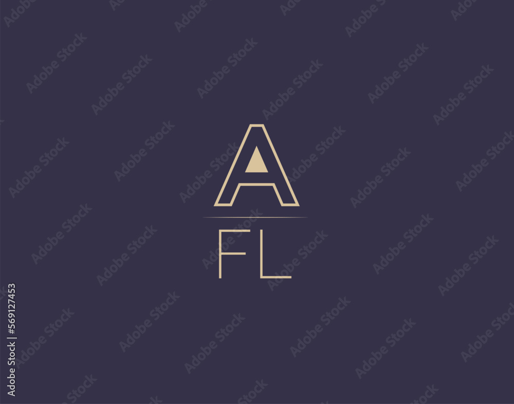 AFL letter logo design modern minimalist vector images AFL letter logo design modern minimalist vector images