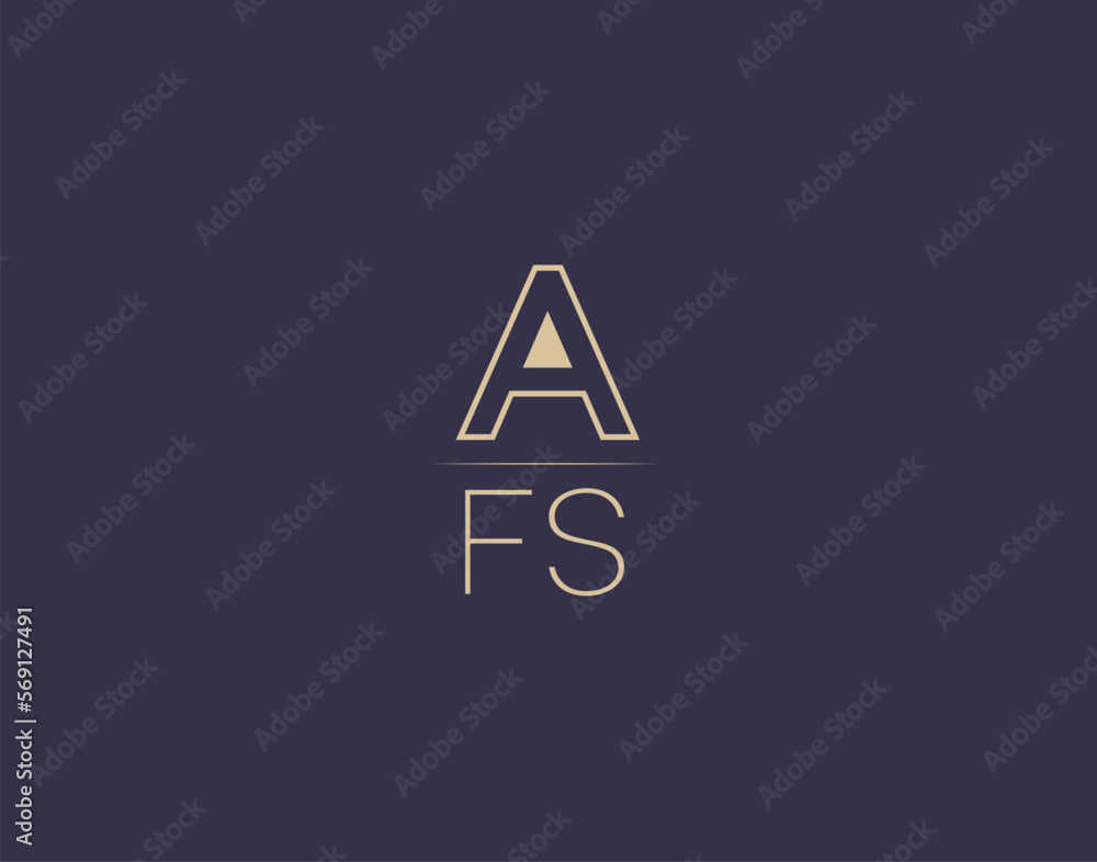 AFS letter logo design modern minimalist vector images AFS letter logo design modern minimalist vector images