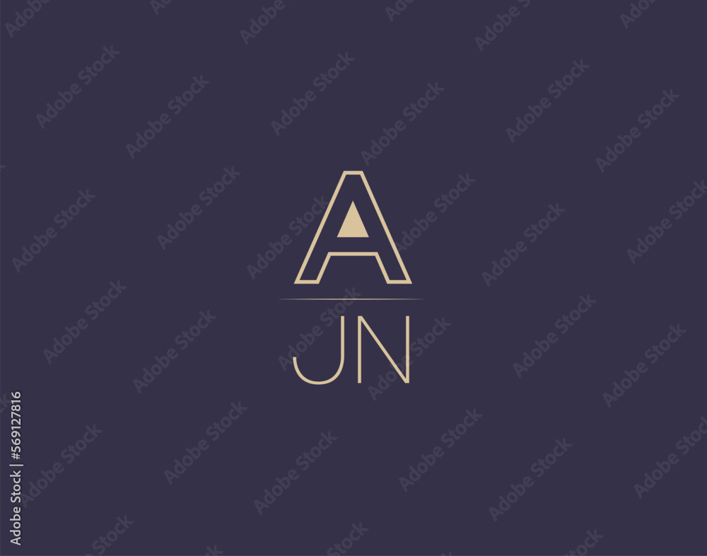 AJN letter logo design modern minimalist vector images AJN letter logo design modern minimalist vector images