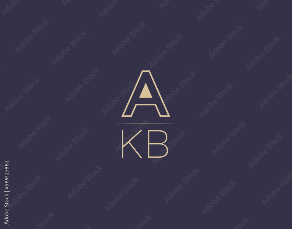 AKB letter logo design modern minimalist vector images AKB letter logo design modern minimalist vector images