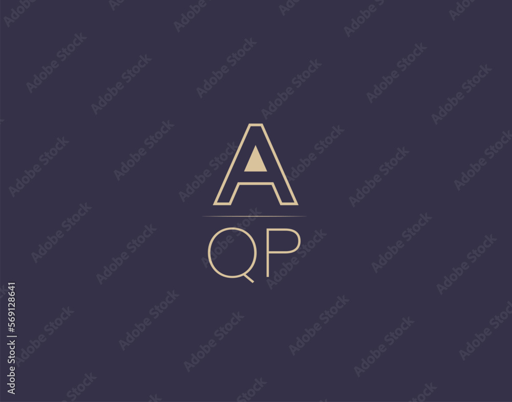 AQP letter logo design modern minimalist vector images AQP letter logo design modern minimalist vector images
