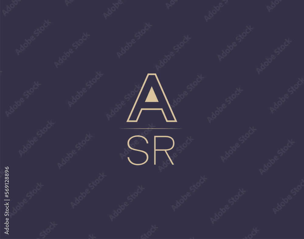 ASR letter logo design modern minimalist vector images ASR letter logo design modern minimalist vector images