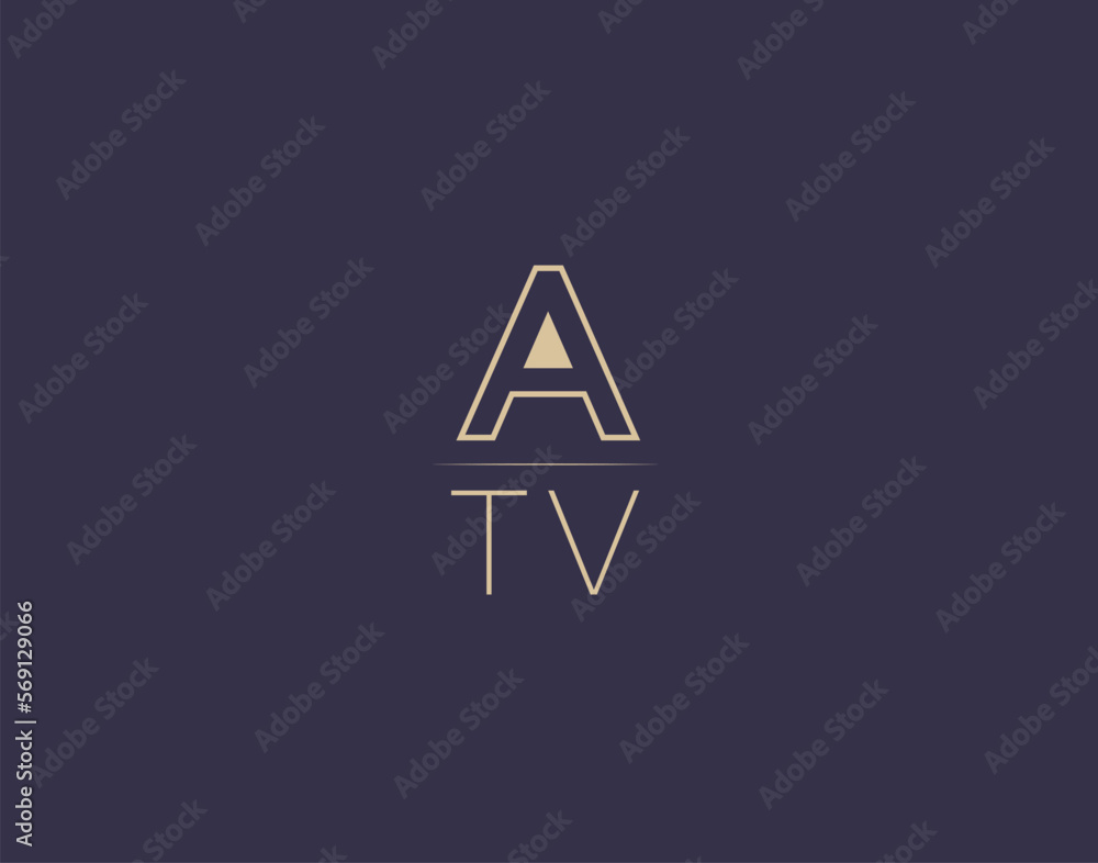 ATV letter logo design modern minimalist vector images ATV letter logo design modern minimalist vector images