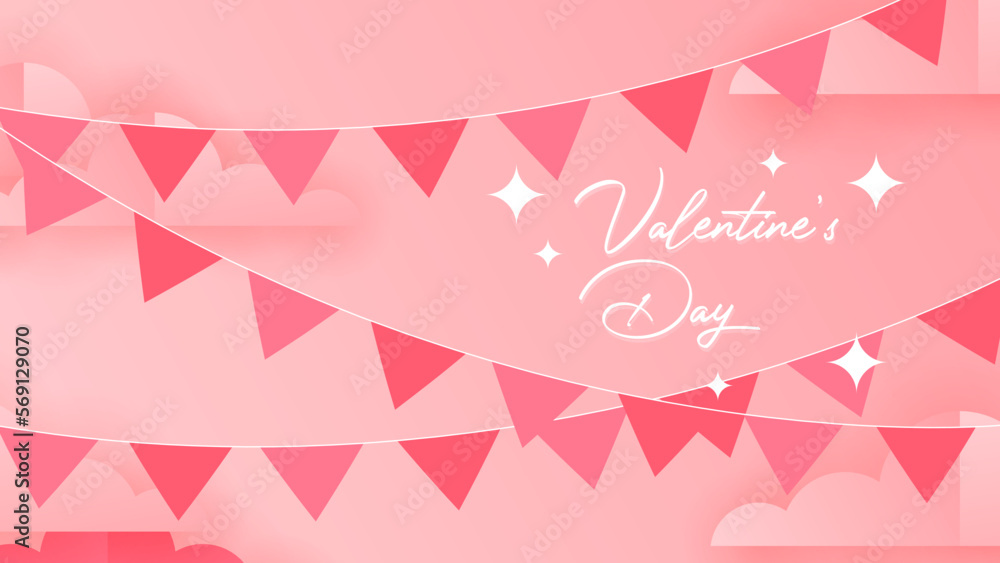 Modern valentine background vector design