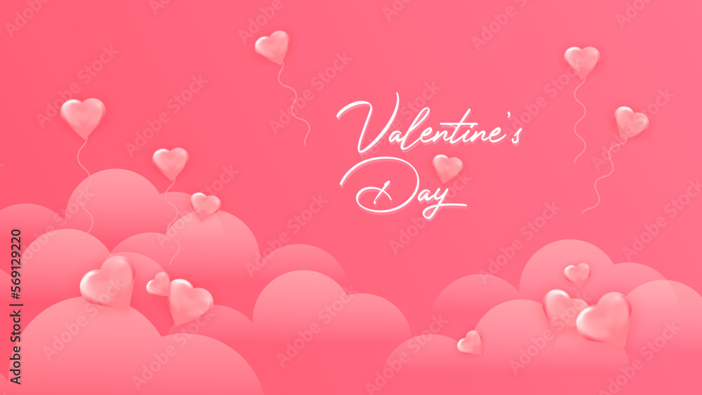 Modern valentine background vector design