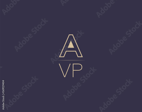 Free Download AVP letter logo design modern minimalist vector images - GFXLoad