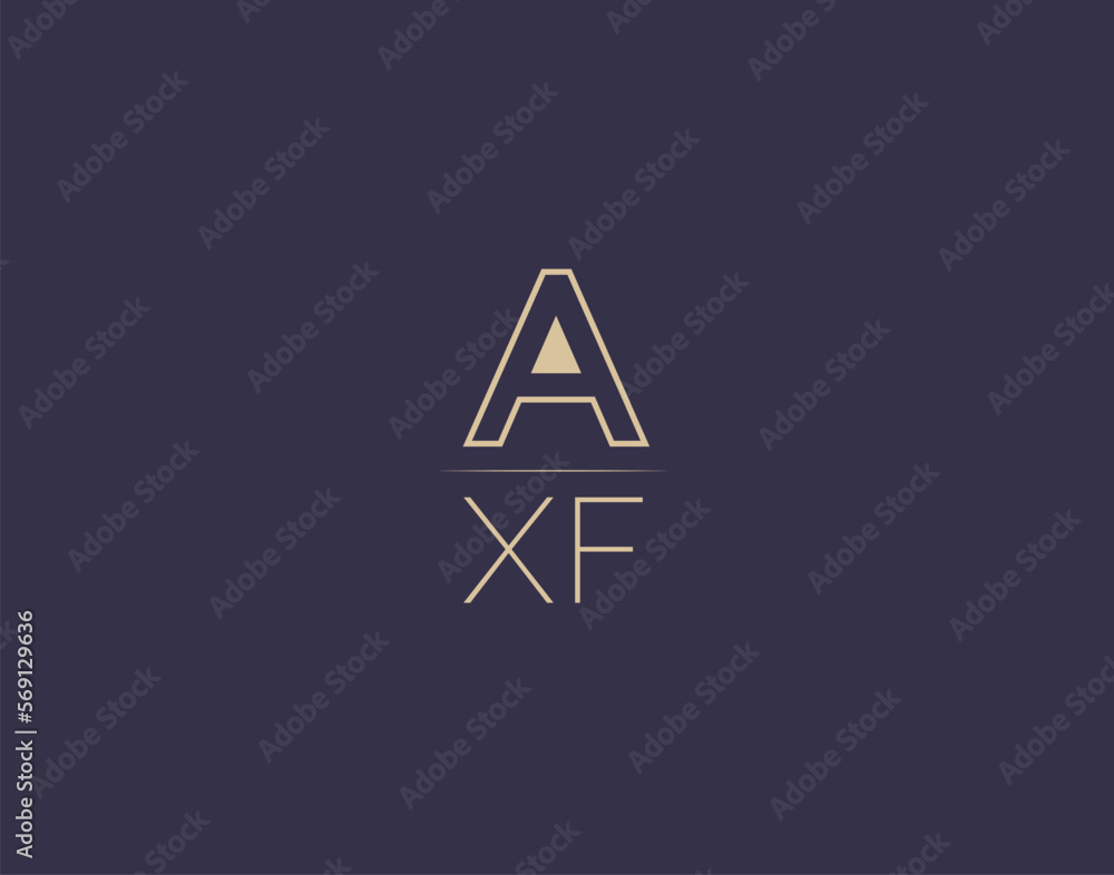 AXF letter logo design modern minimalist vector images AXF letter logo design modern minimalist vector images
