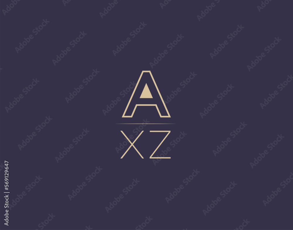 AXZ letter logo design modern minimalist vector images AXZ letter logo design modern minimalist vector images
