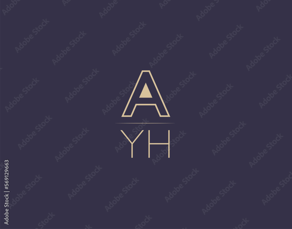 AYH letter logo design modern minimalist vector images AYH letter logo design modern minimalist vector images