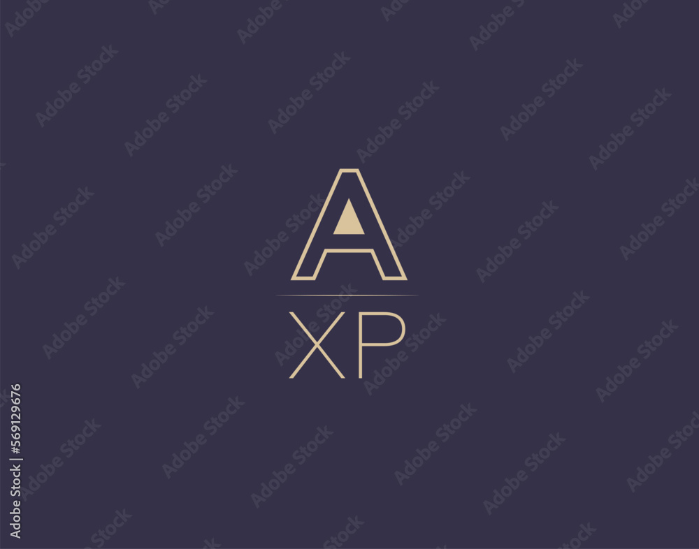 AXP letter logo design modern minimalist vector images AXP letter logo design modern minimalist vector images