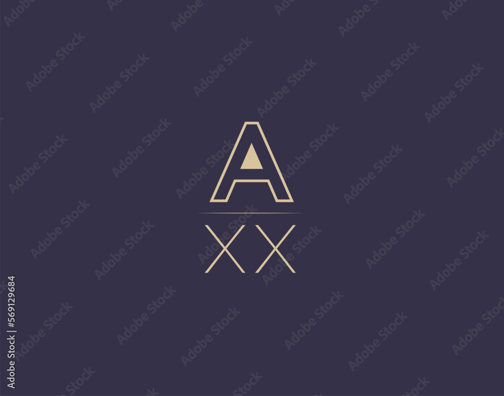 AXX letter logo design modern minimalist vector images AXX letter logo design modern minimalist vector images