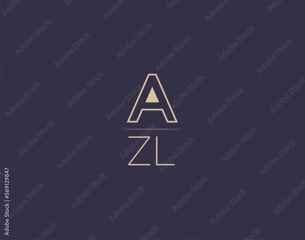 AZL letter logo design modern minimalist vector images AZL letter logo design modern minimalist vector images