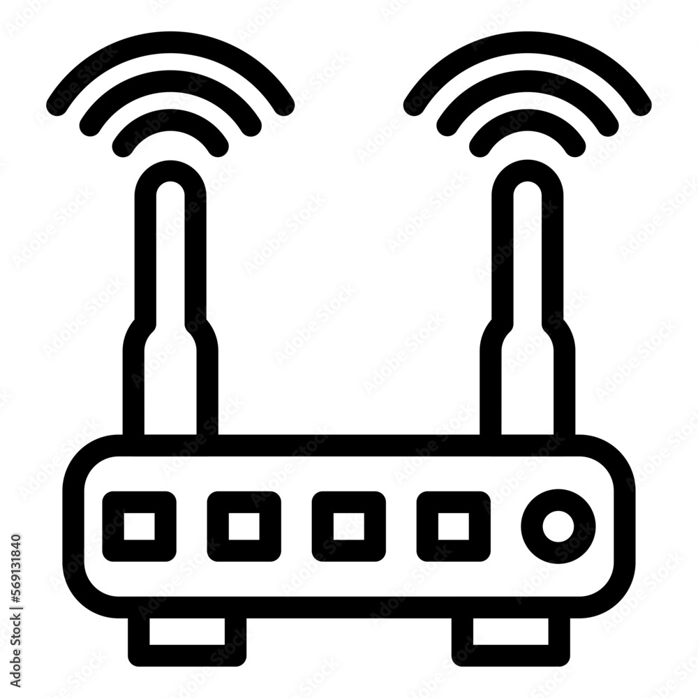 Vector Design Wifi Router Icon Style Vector Design Wifi Router Icon Style
