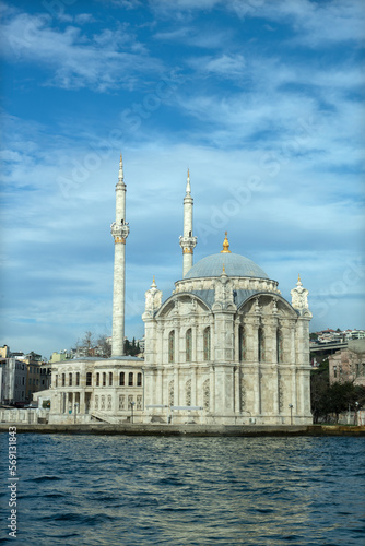 Great Mecidiye Mosque. Ortakoy mosque in Istanbul.