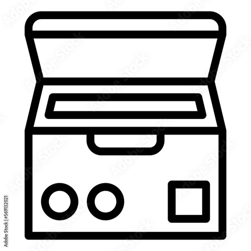 Vector Design Deep Freezer Icon Style