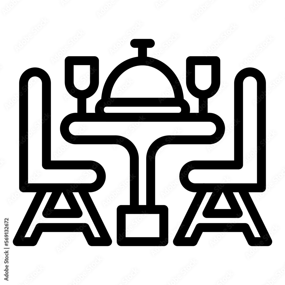 Vector Design Dining Table Icon Style Vector Design Dining Table Icon Style