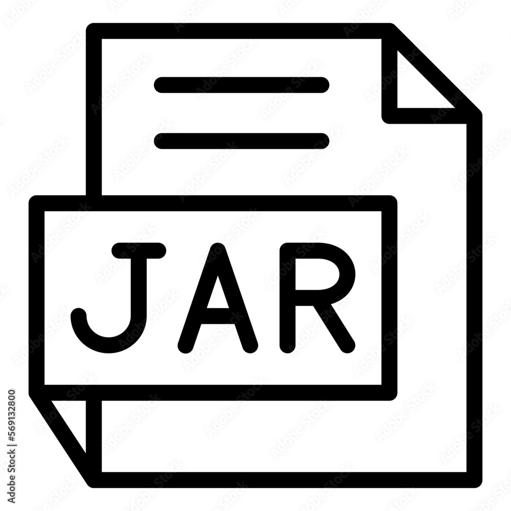 Vector Design JAR Icon Style Vector Design JAR Icon Style