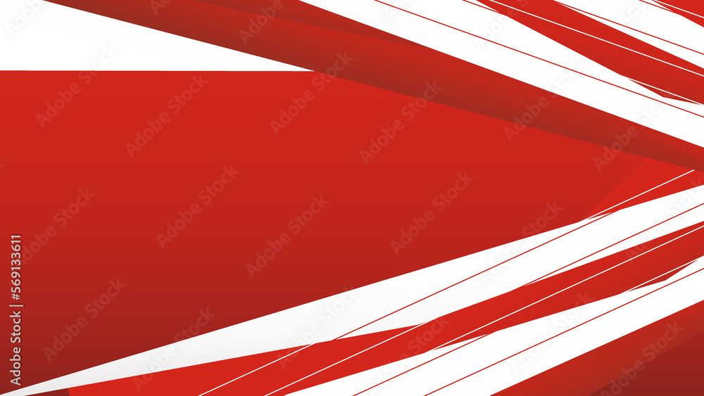 Modern stylish background. Abstract Flat Red White Wavy Background Design Template Vector.