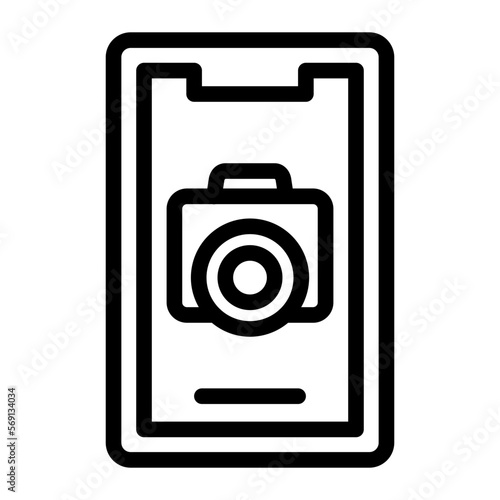 Vector Design Mobile Camera Icon Style