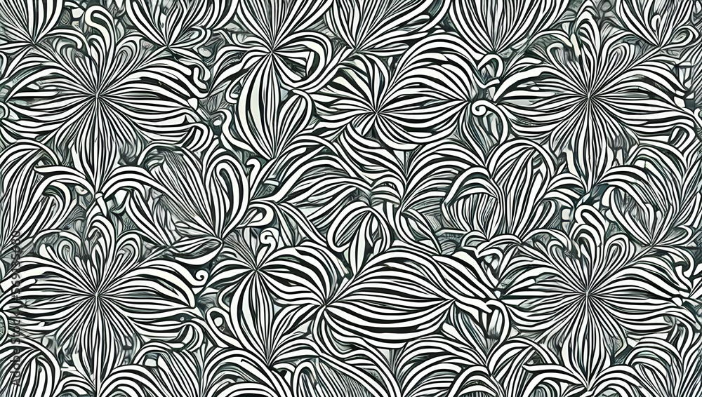 seamless floral pattern, AI generated